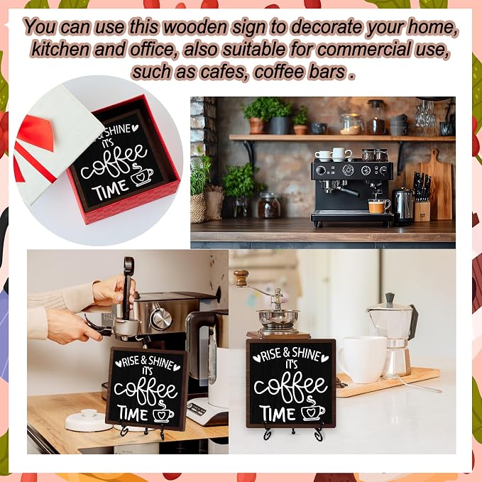 Coffee Desk Decor Sign, Coffee Time Sign - Image 5