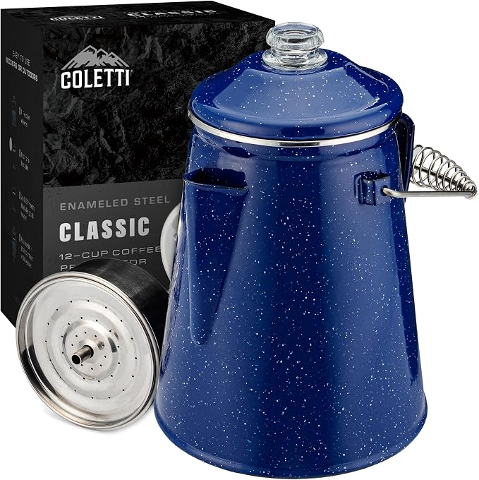 COLETTI Classic Percolator Coffee Pot — The Most Nostalgic Camping Coffee Pot by COLETTI