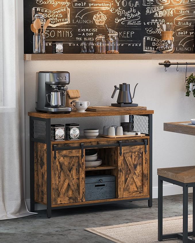 VASAGLE Buffet Cabinet, Coffee Bar Storage Cabinet, Sideboard - Image 8