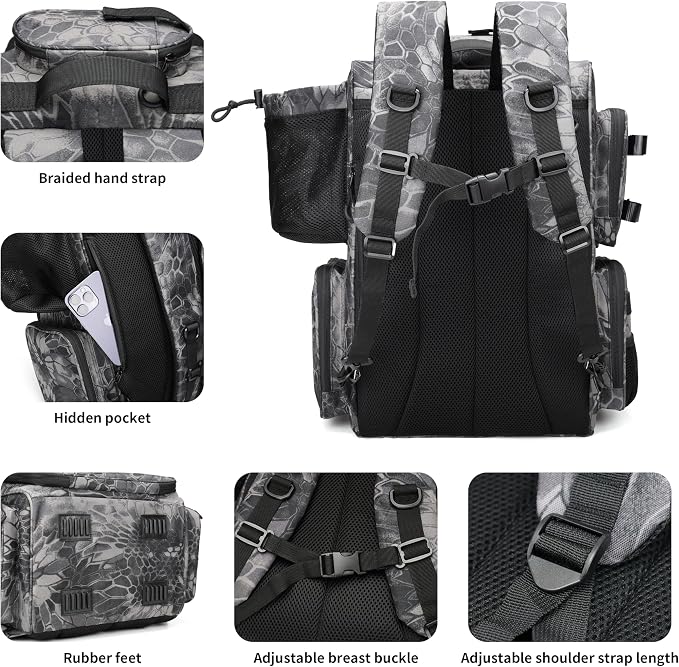 Rabjen Fishing Tackle Backpack - Image 6