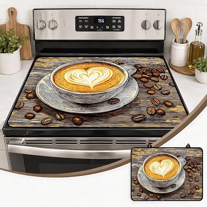 Multi-Design Stove Top Cover for Glass/Electric Stoves, 3-in-1 Counter by seewan