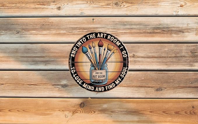 AWISZZZ Art Room Soul Metal Sign 8x8in Round Bohemian Plaque - Image 6