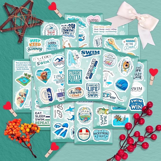 100Pcs Swim Stickers, Swimming Stickers - Image 5