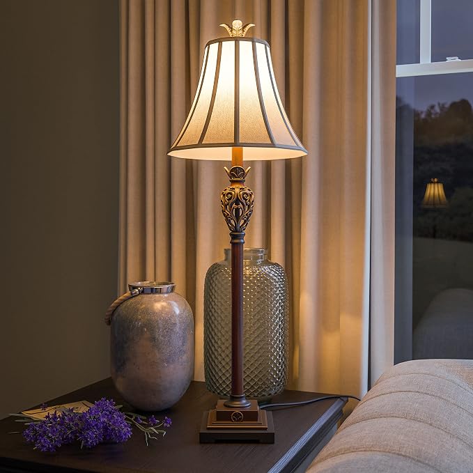 Kenroy Home 20182GR Iron Lace Buffet Lamp - Image 8