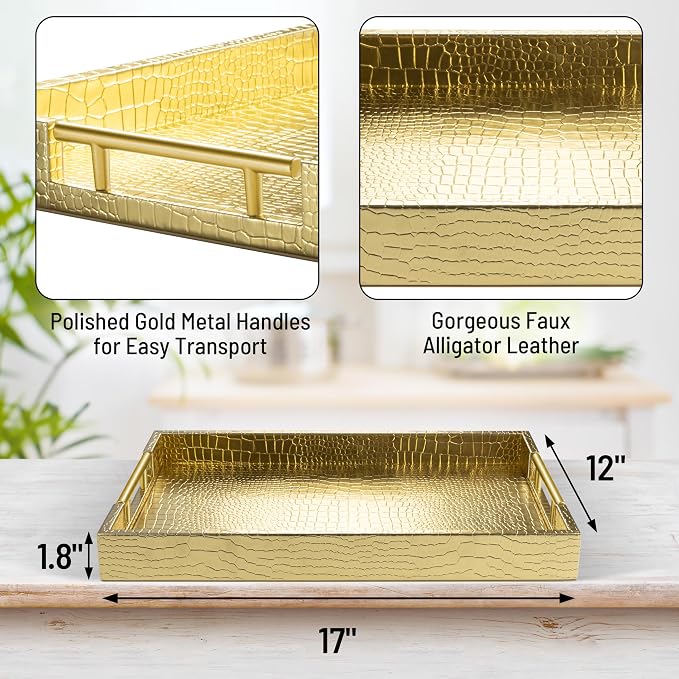 ATZYmolin 17" x 12" Wood Serving Tray - Image 2
