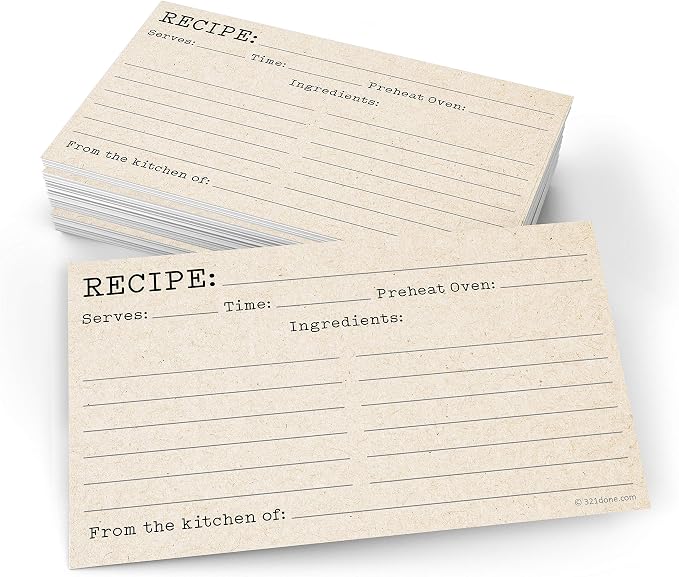 321Done Recipe Cards by 321Done