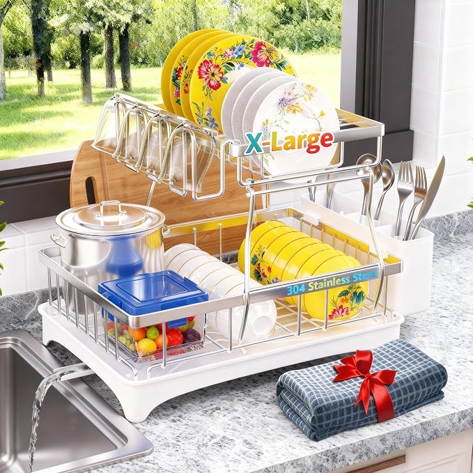 Godboat 2-Tier Dish Drying Rack by Godboat