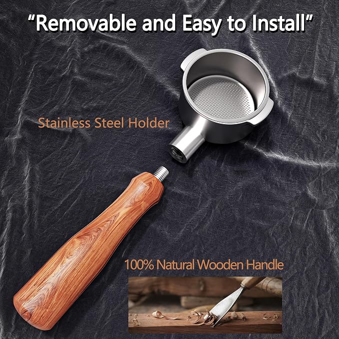 58mm Bottomless Portafilter for E61 Group Head 2 Ears Espresso Machines | 316 - Image 5