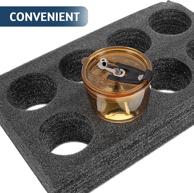 GANAZONO 2 Pcs Drink Carrier Tray Pearl Cotton Cup Holder - Image 3