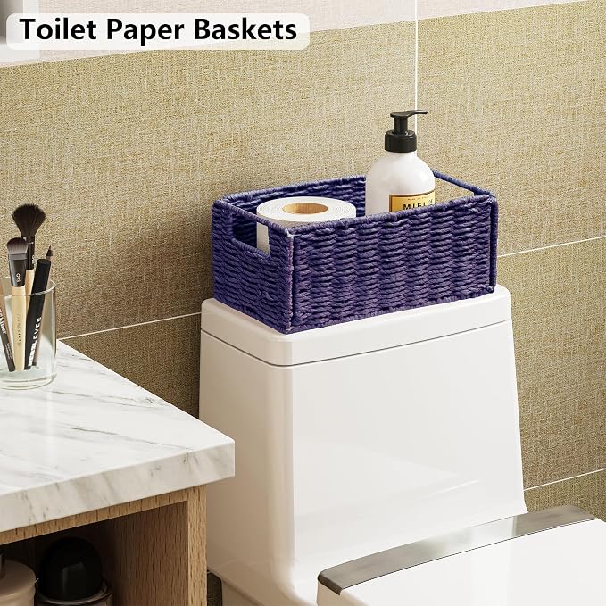 Vagusicc Wicker Storage Basket, Small Storage Baskets - Image 4