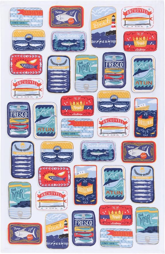 Now Designs by Danica Kitchen Cloth Del Mar Printed Dishtowel by NowDesigns