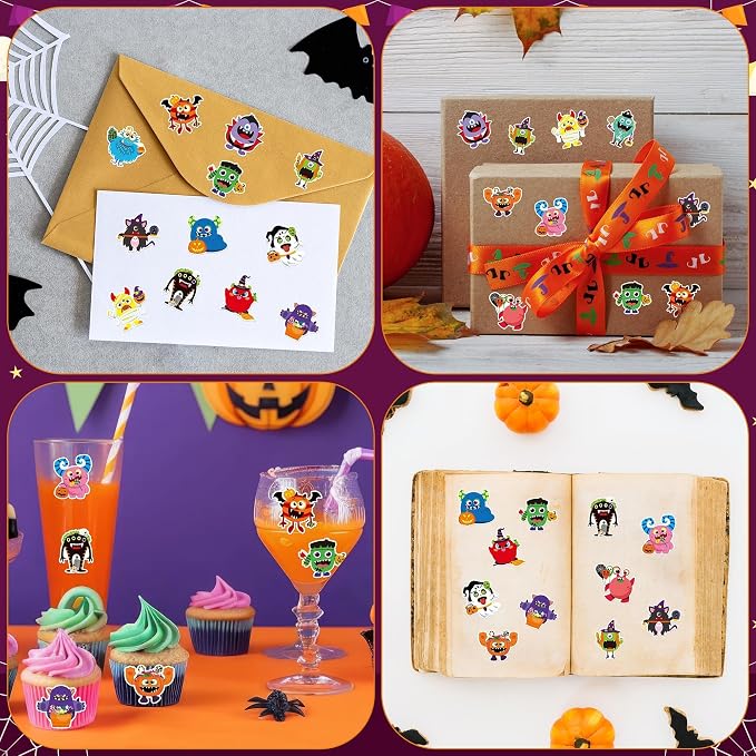 Haooryx Halloween Monster Sticker Rolls - Image 6