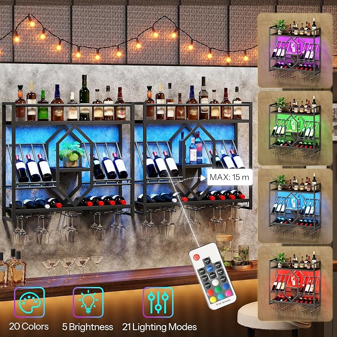 HOOBRO Wall Mounted Wine Rack - Image 2