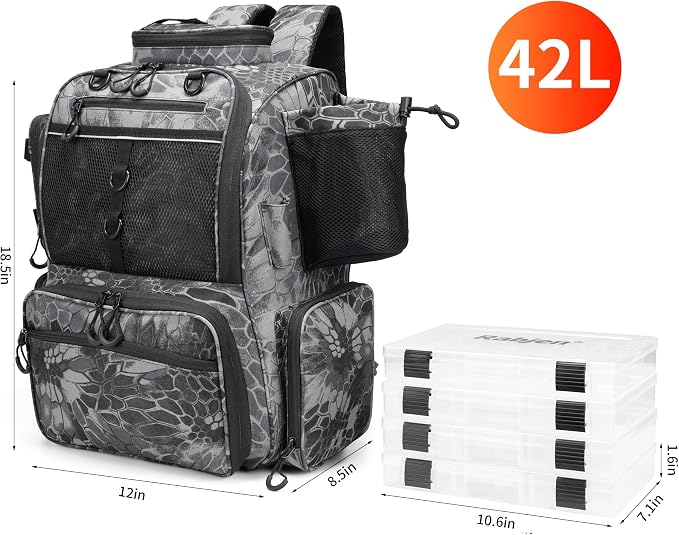 Rabjen Fishing Tackle Backpack - Image 4