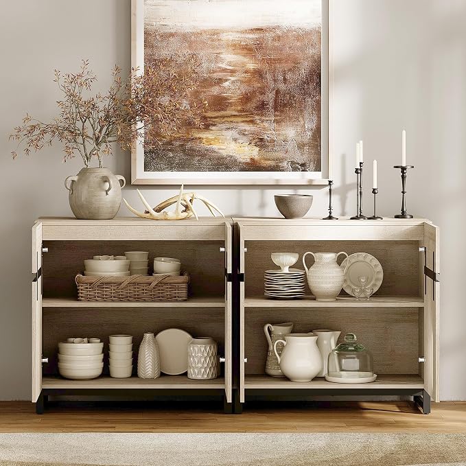 WAMPAT Sideboard Buffet Cabinets, Modern Sideboard - Image 4