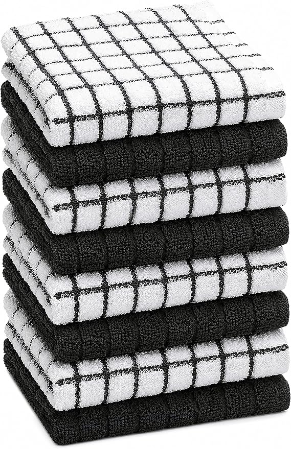 Bumble Dish Cloths | 12" x 12" | 100% Cotton Kitchen Towels | 405 GSM | Soft by BumbleTowels