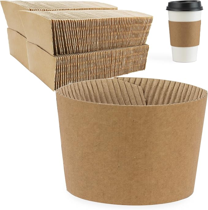 FMP Brands Kraft Coffee Cup Sleeves Disposable by FMPBrands