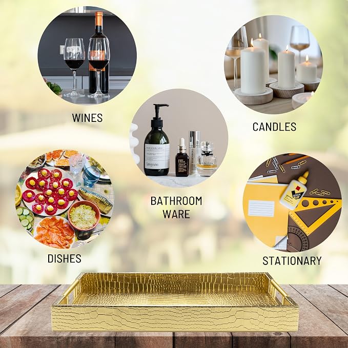ATZYmolin 17" x 12" Wood Serving Tray - Image 5