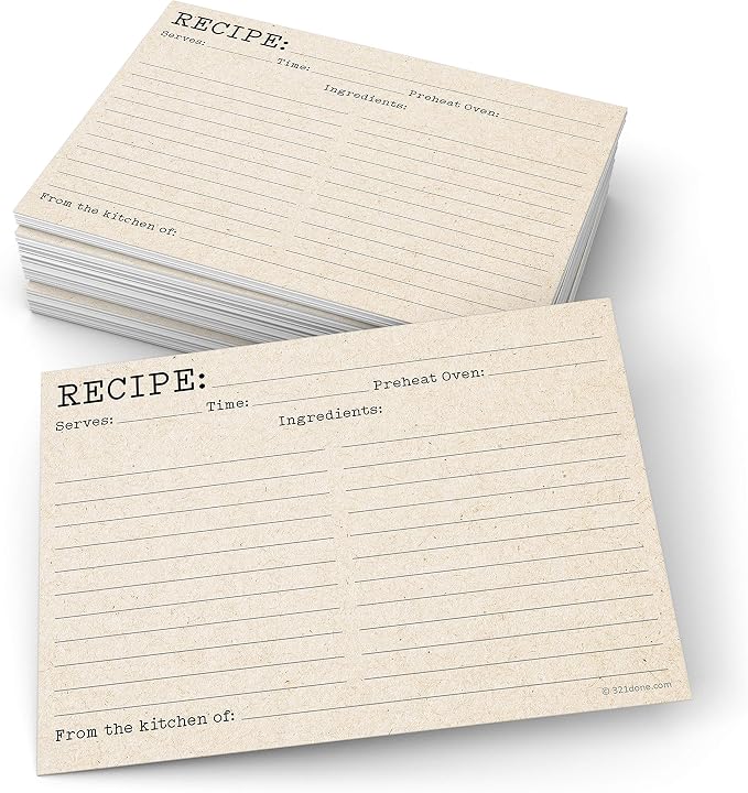 321Done Recipe Cards by 321Done