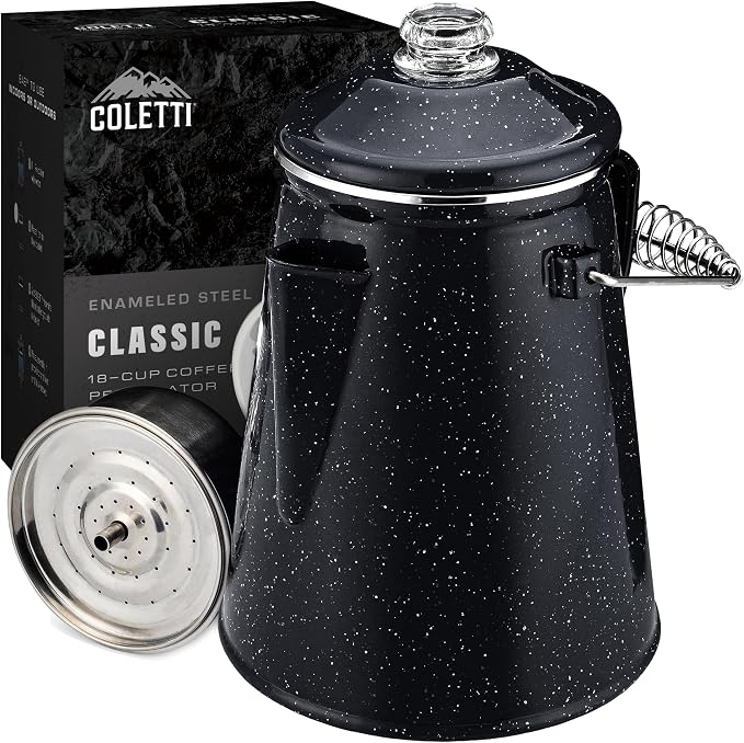COLETTI Classic Percolator Coffee Pot — The Most Nostalgic Camping Coffee Pot by COLETTI