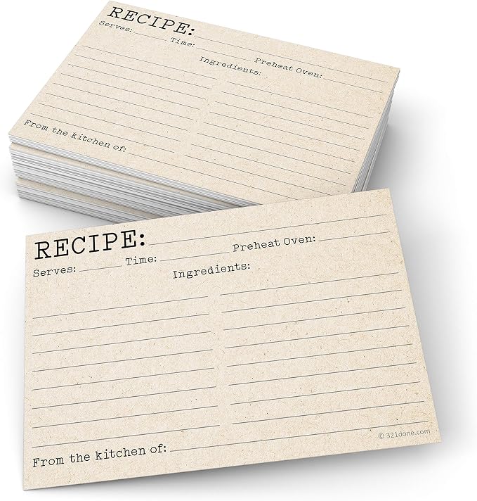 321Done Recipe Cards by 321Done