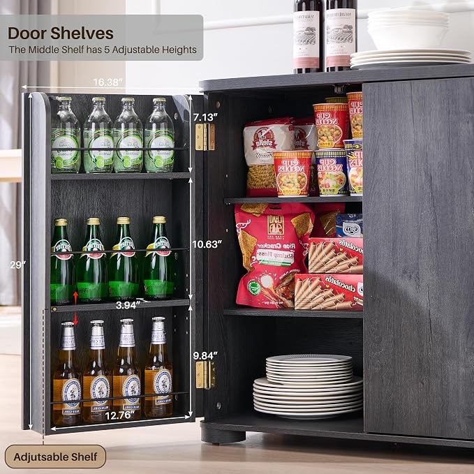 IFGET Curved Buffet Cabinet - Image 6