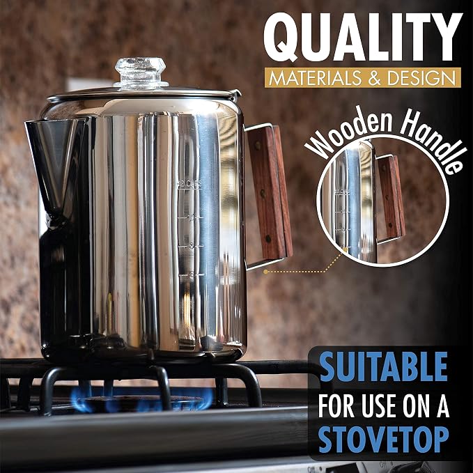 Eurolux Percolator Coffee Maker Pot - Image 6