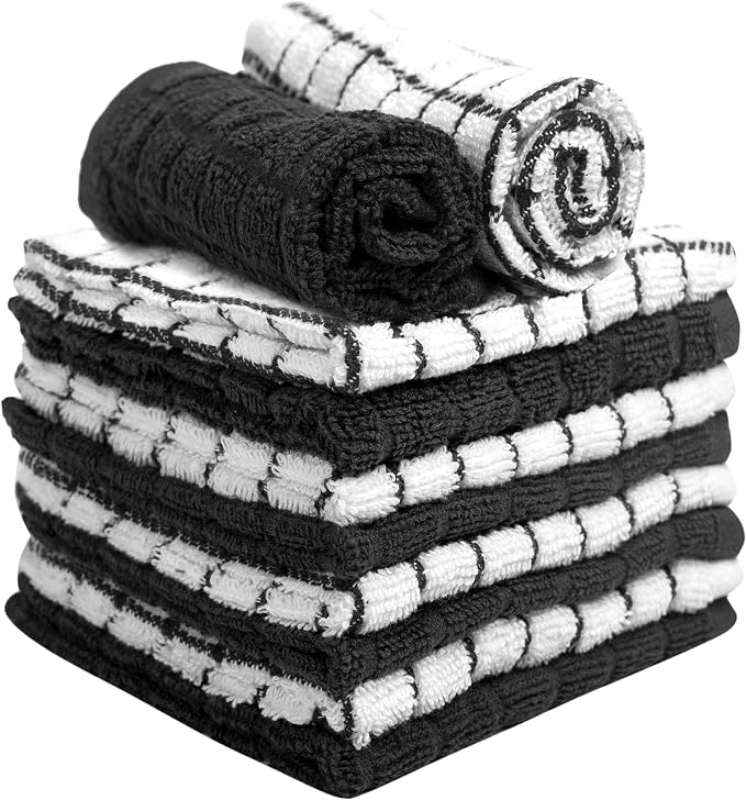 Bumble Dish Cloths | 12" x 12" | 100% Cotton Kitchen Towels | 405 GSM | Soft - Image 4