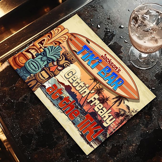 THUYPT Personalized Tiki Bar Mat, Dish Drying Mat - Image 6