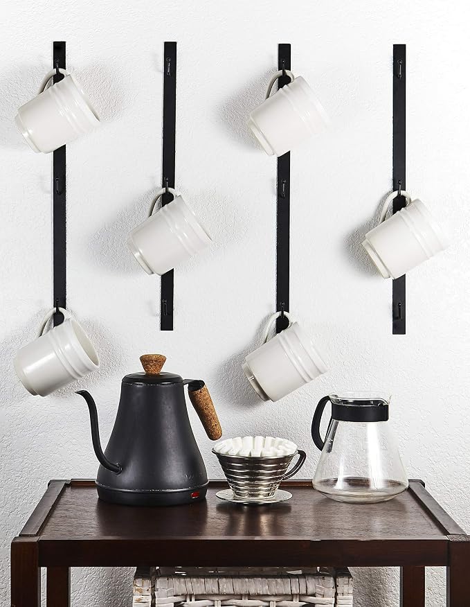 Coffee Mug Rack Wall Mounted, Space-Saving, Rust-Resistant - Image 4