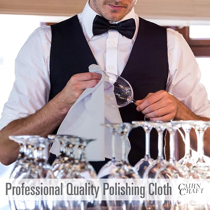 CairnCloth Large Microfiber Glassware Polishing Cloths - Image 4
