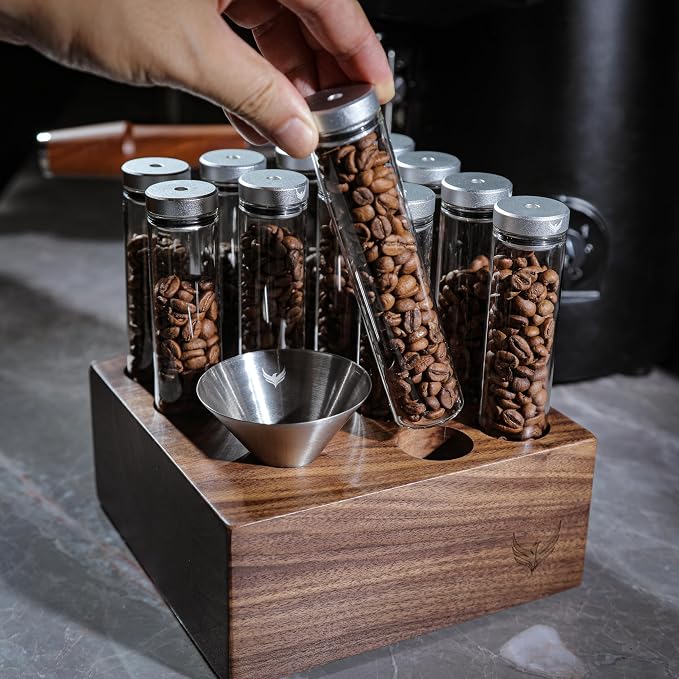 Single Dose Coffee Bean Storage Tubes Espresso Bean Cellar 12pcs One-Way - Image 2