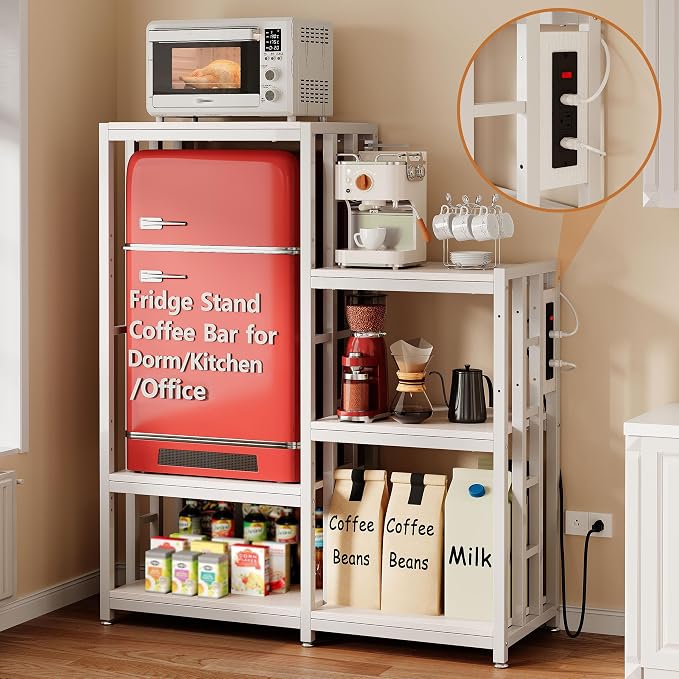 Mini Fridge Stand Coffee Bar Cabinet Station by MAJALiS