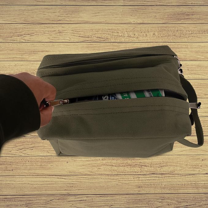 Rothco Canvas Dual Compartment Travel Kit - Image 2