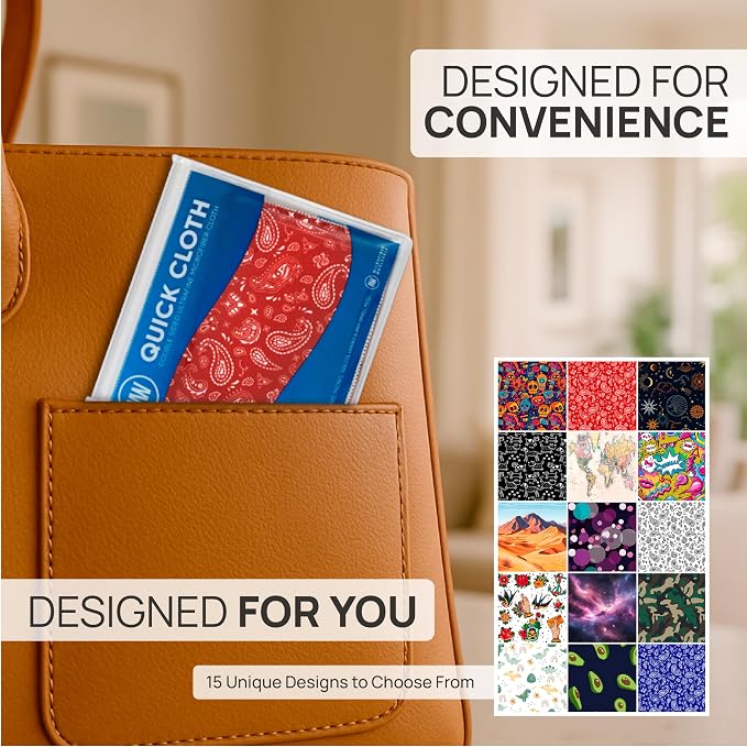 Microfiber Wholesale Quick Cloth Glasses Cleaning Cloths–5x7 Paisley Red 2-Pack - Image 5