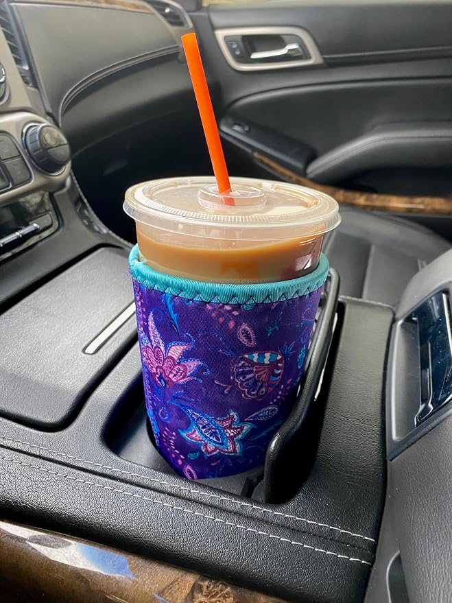 Iced Coffee Sleeve, Insulated Neoprene Cup Sleeve, Fits a 24 Oz. Coffee Cup - Image 8