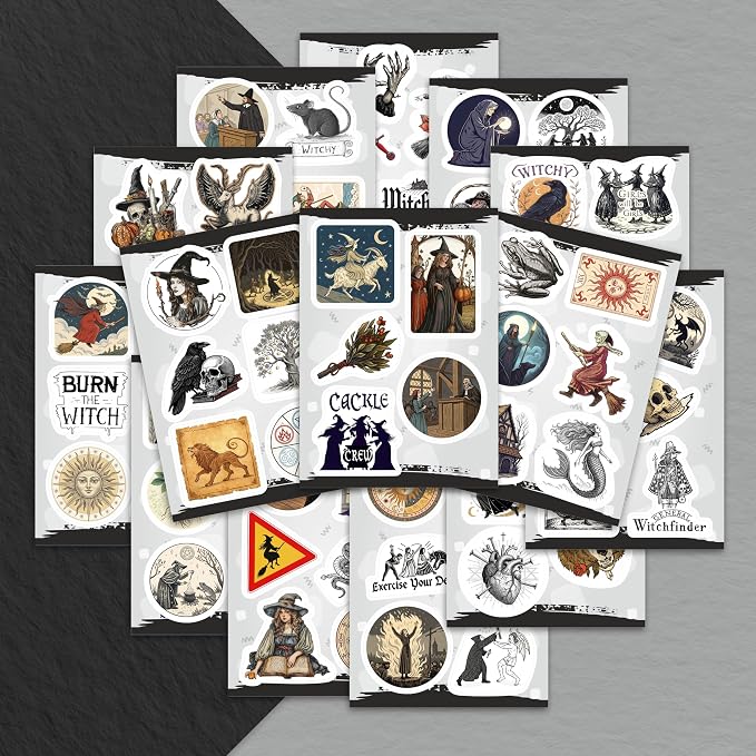 100Pcs Medieval Witch Stickers, Witchy Decals - Image 5