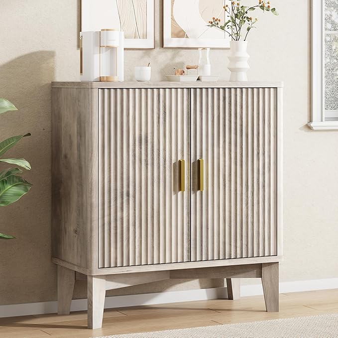Xixini Fluted Sideboard Buffet Cabinet by Xixini