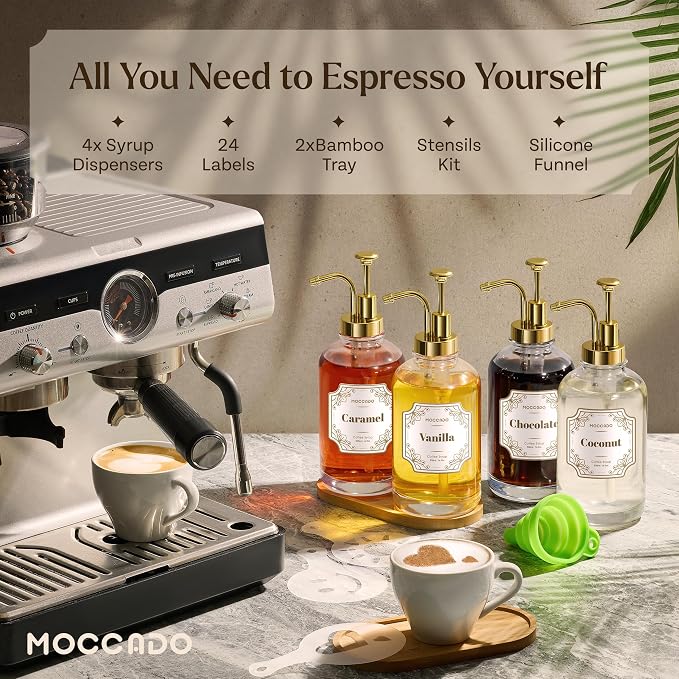 Glass Coffee Syrup Dispenser for Coffee Bar - Image 2