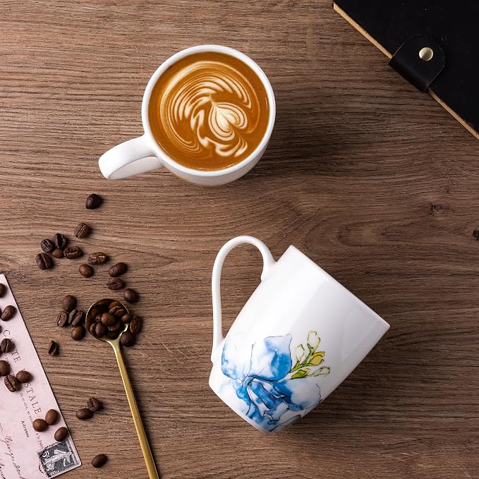 GBhome 12oz Coffee Mugs Set fo 6, Ceramic Coffee Mugs - Image 3