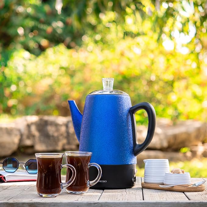 Mixpresso 10 Cup Percolator Coffee Pot Electric, Stainless Steel Coffee - Image 5