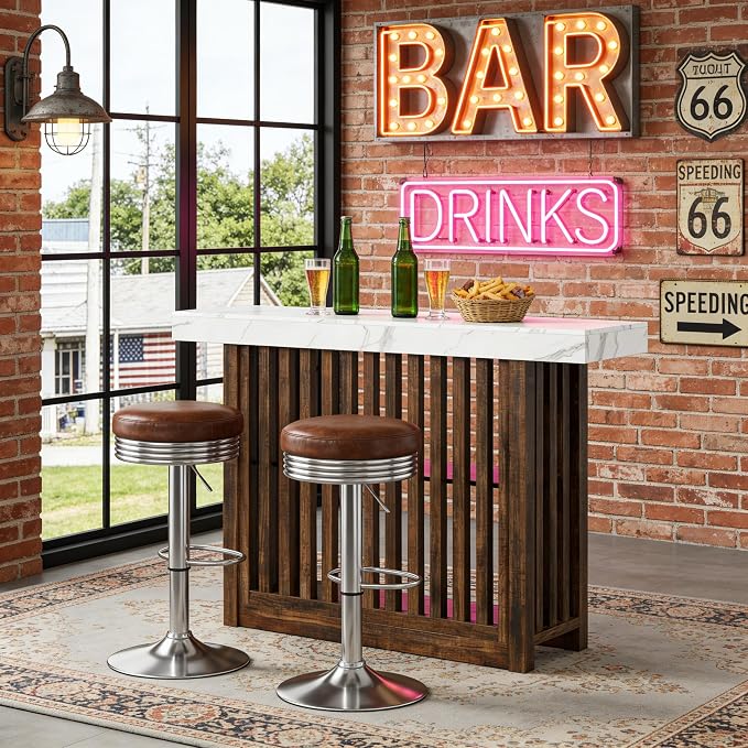GarveeHome 63" Long Bar Table - Image 5