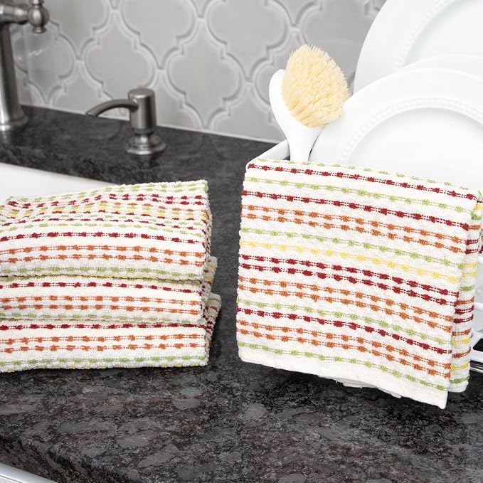 Ritz Pebble Bar Mop, Fall Color, 4 Towel Set - Image 6