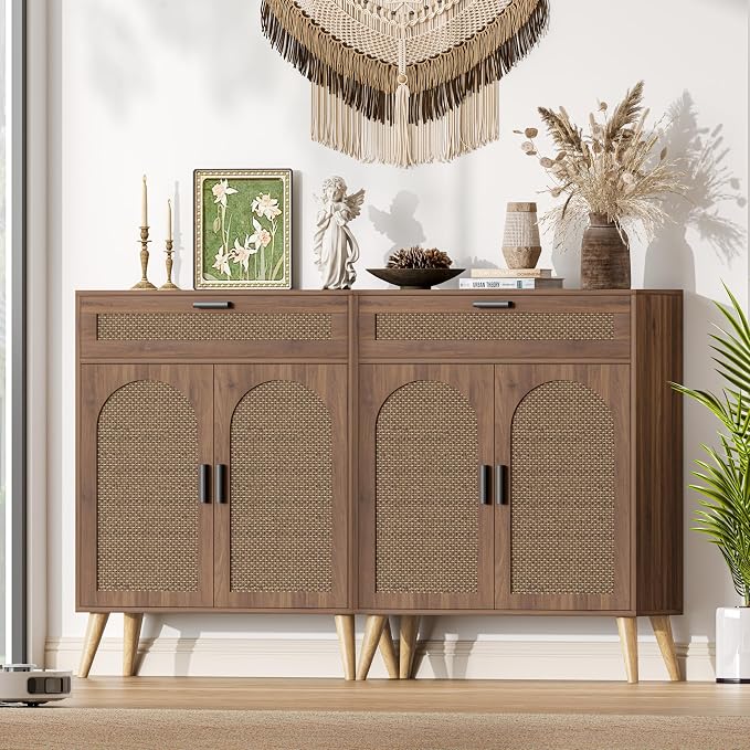 Kaiershi Rattan Buffet Cabinet - Image 4
