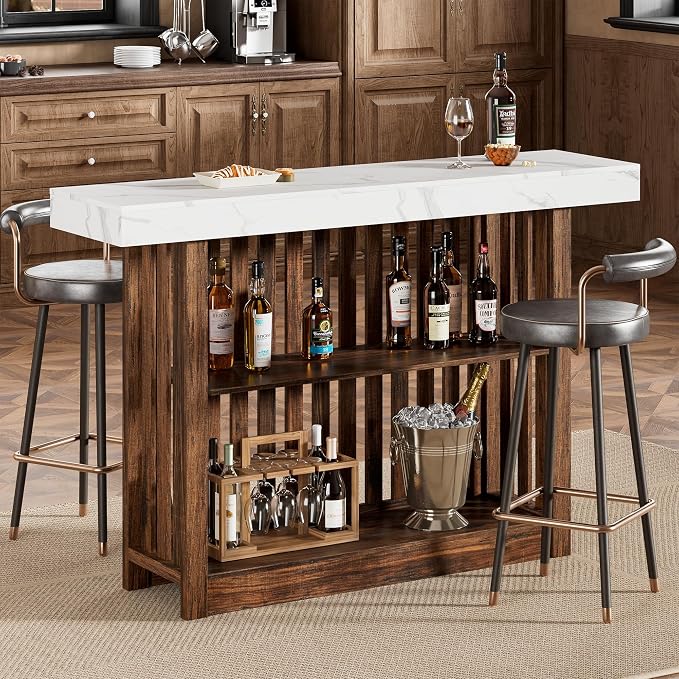 GarveeHome 63" Long Bar Table - Image 3