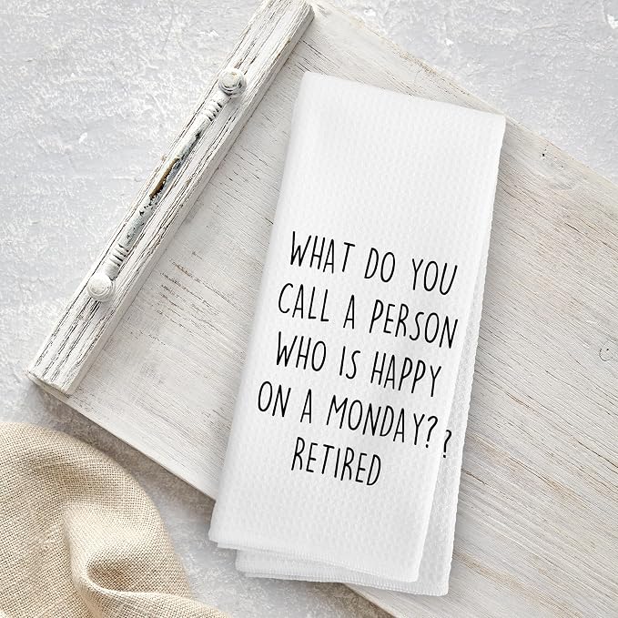 Funny Humorous Kitchen Towels, Funny Retirement Gifts - Image 4