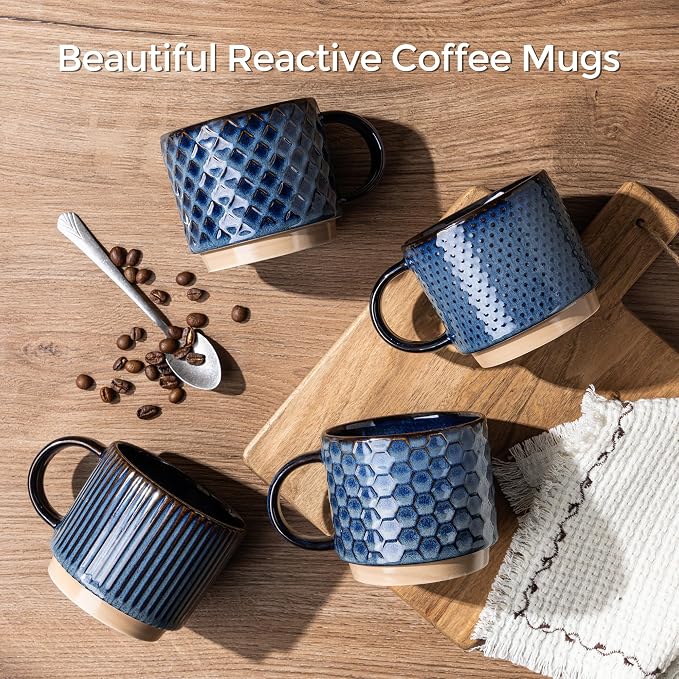 GBhome 12OZ Stackable Coffee Mugs - Image 2