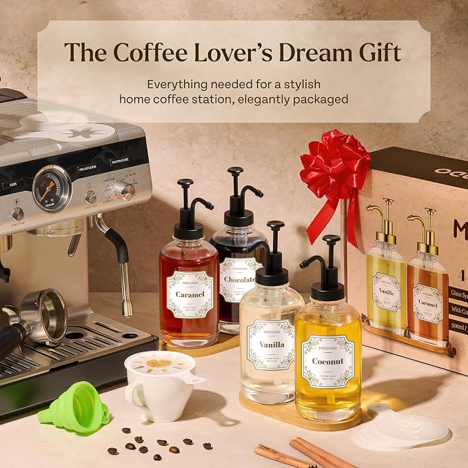 Glass Coffee Syrup Dispenser for Coffee Bar - Image 4