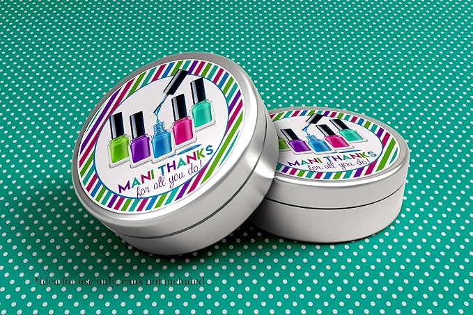 “Mani Thanks” Teacher, or Employee Appreciation Thank You Sticker Labels - Image 3