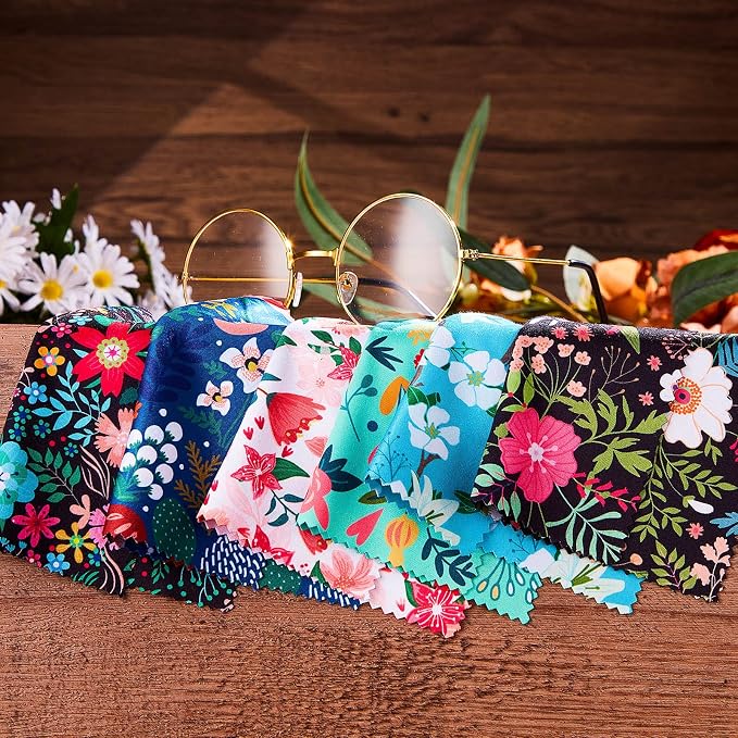Weewooday 18 Pack Glasses Cleaning Cloth Cute Llama Cactus Design Microfiber - Image 5